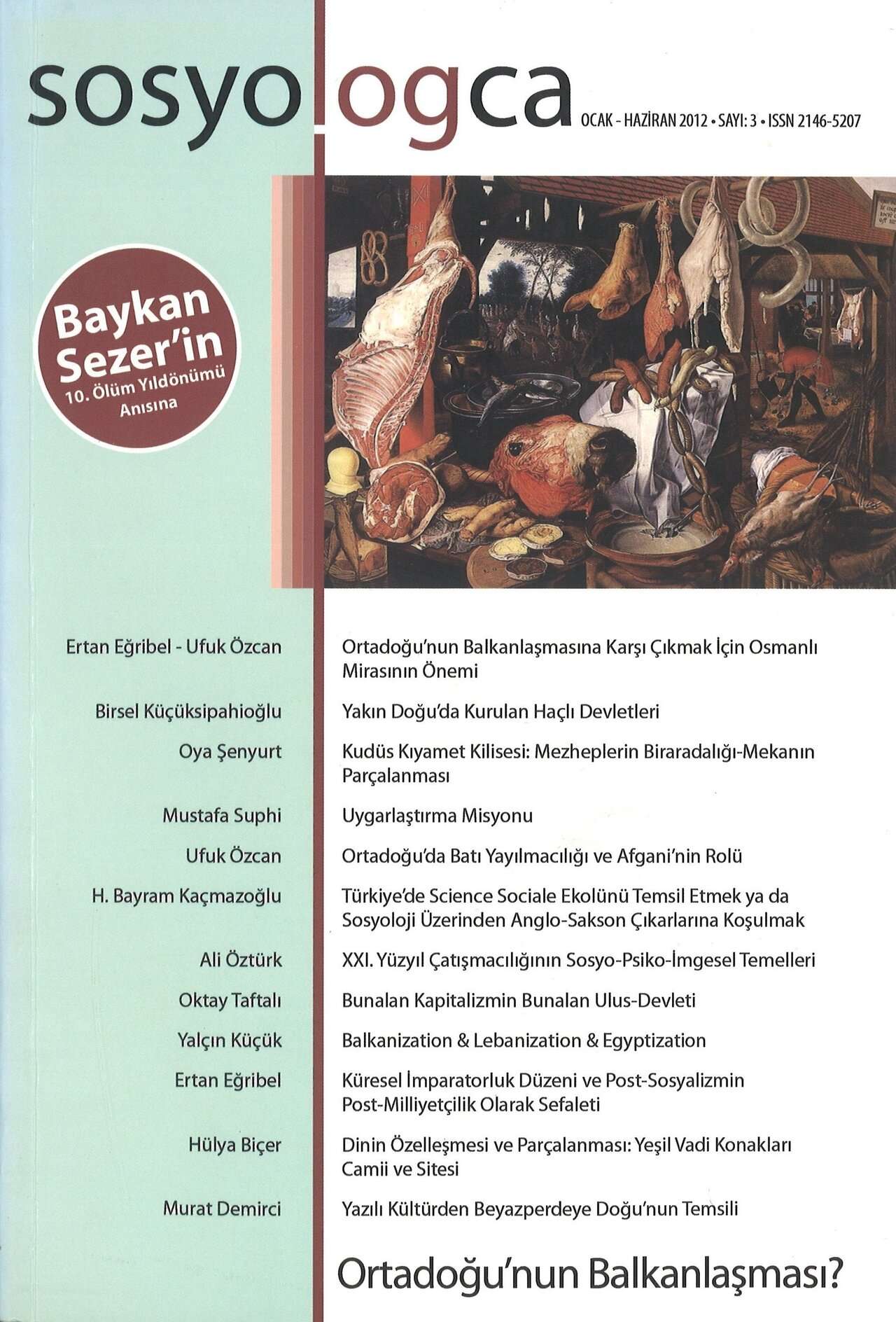 Sosyologca 03 - Ortadoğu'nun Balkanlaşması? kapağı